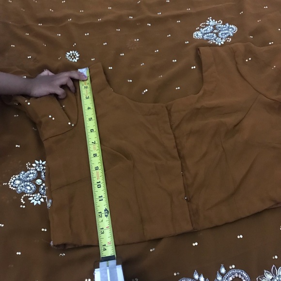 Indian party wear sarie - Picture 7 of 8